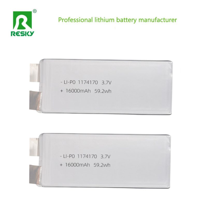 Power lithium battery 1174170 3.7v 16000mAh rechargeable lipo battery cell
