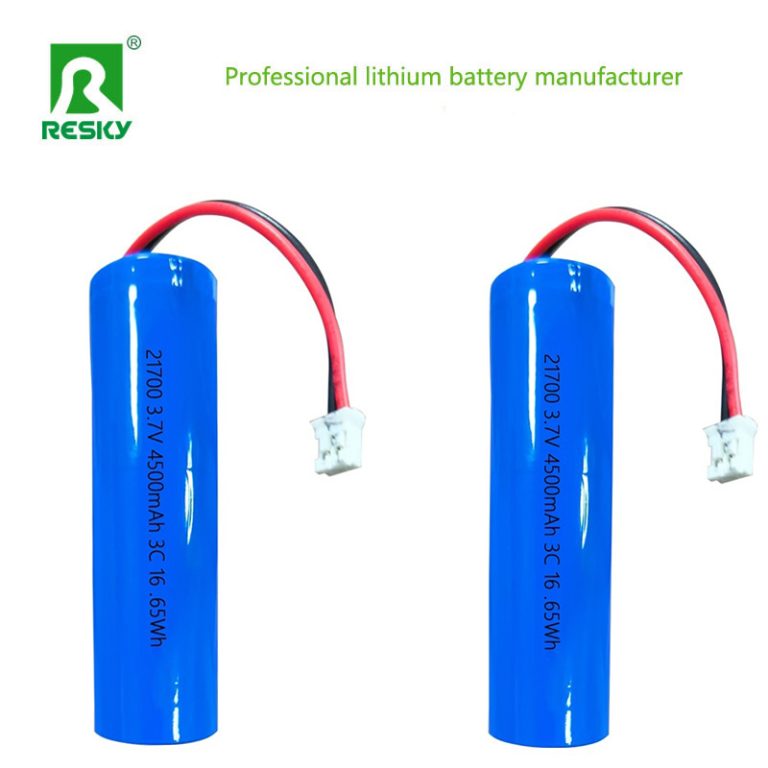 Lithium cell ICR21700 3.7v 4500mAh 5000mAh rechargeable li-ion battery for flashlight