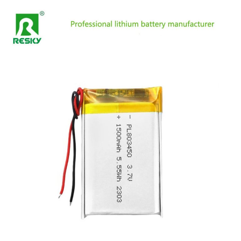 Square lipo batteries 803450 3.7v 1500mAh 5.55wh Rechargeable lithium Polymer Battery Pack