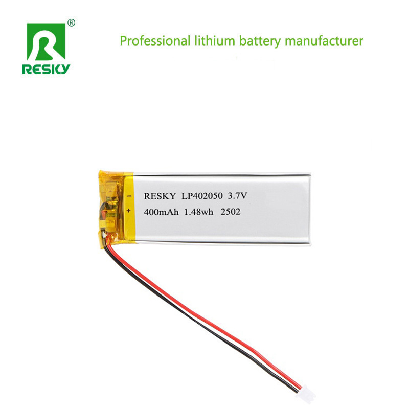 Power li-ion battery 402050 3.7V 400mAh 1.48wh Rechargeable Lipo ...