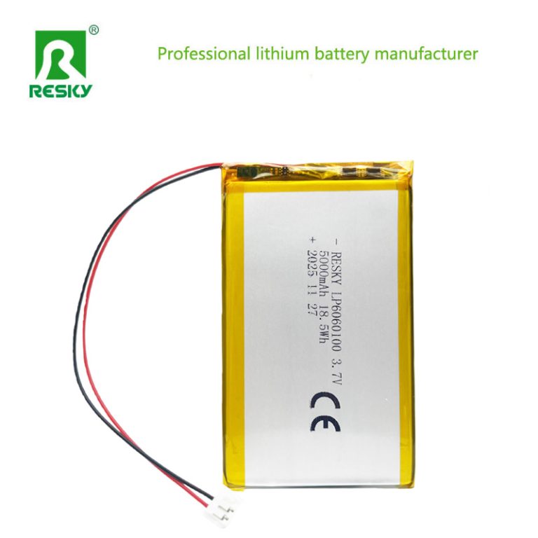 6060100 3.7v 5000mAh 18.5wh rechargeable lithium ion polymer battery cell