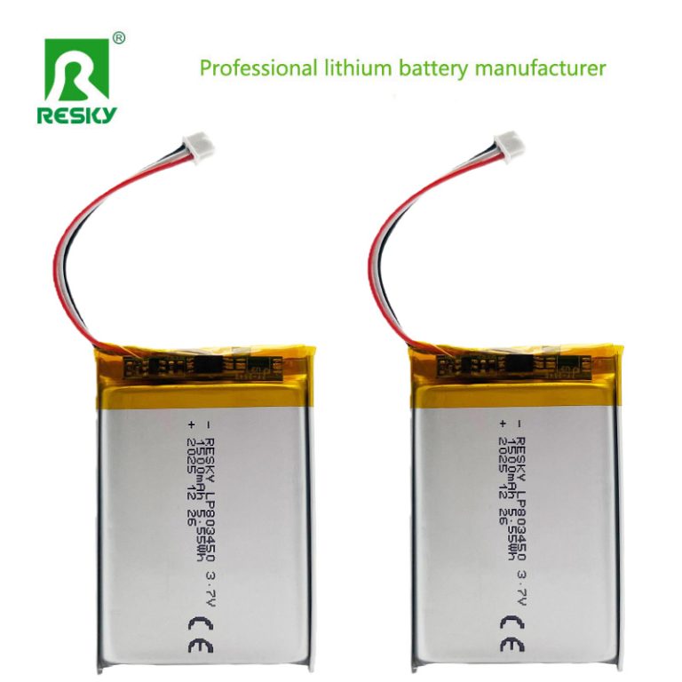Square lipo batteries 803450 3.7v 1500mAh 5.55wh Rechargeable lithium ...