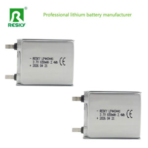 Rechargeable flat lithium battery cell 443441 3.7v 650mAh power lipo batteries for bluetooth audio