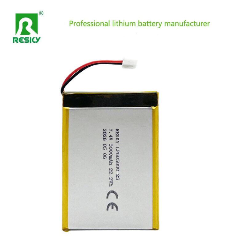 Lipo battery pack 605080 7.4v 8.4v 3000mAh 22.2Wh Rechargeable Lithium polymer battery for portable printer