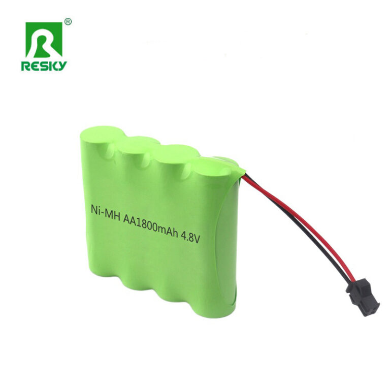 Factory OEM power Ni-MH Battery Pack 4.8V 1800mAh Rechargeable AA Battery Pack
