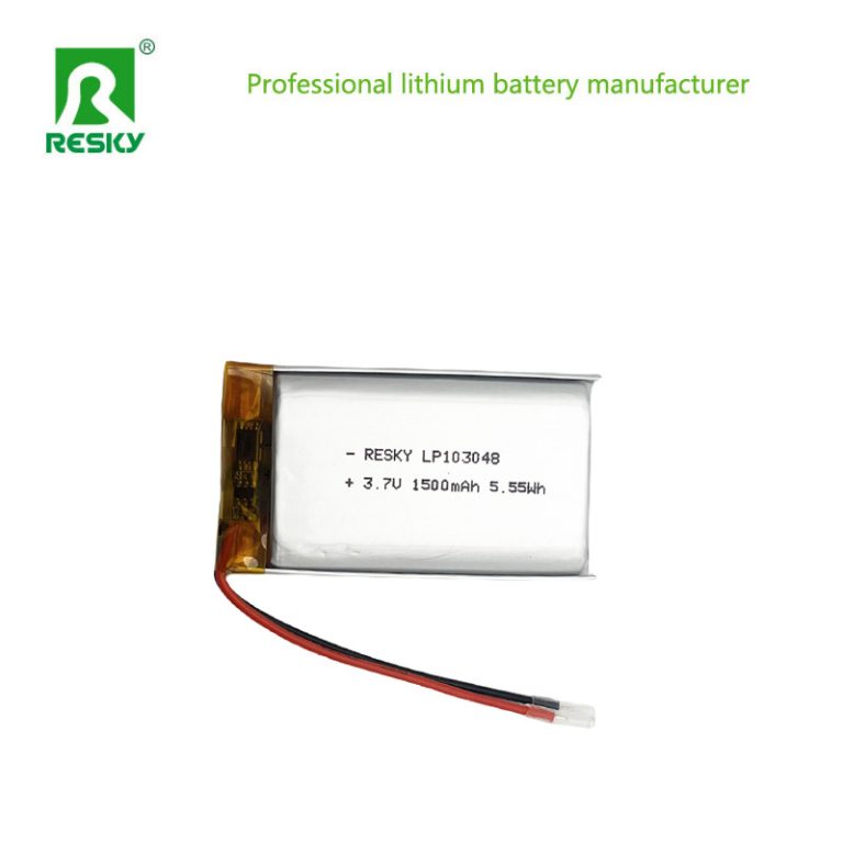Solar rechargeable 103048 3.7v 1500mAh Lithium battery cell  for digital products