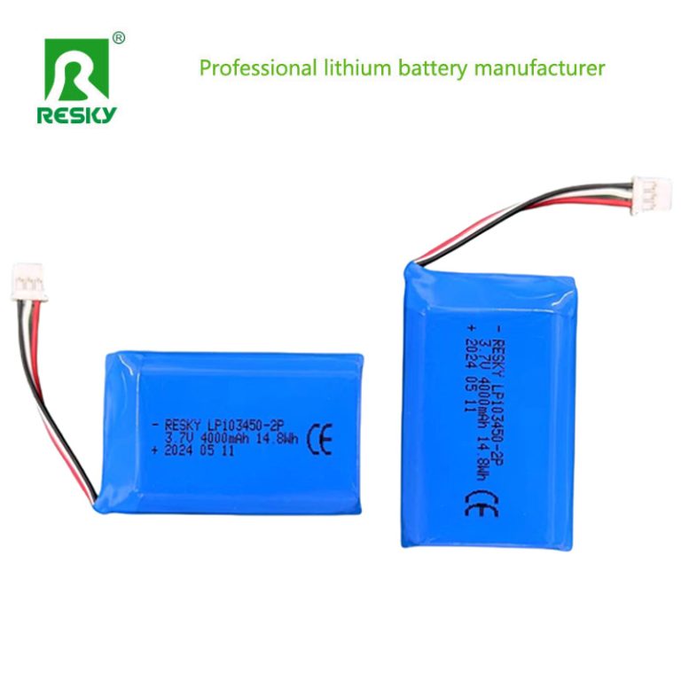103450 2P 3.7v 4000mAh rechargeable solar lithium polymer battery pack