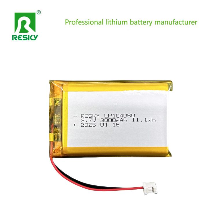 Rechargeable 104060 3.7v 3000mAh lithium polymer battery cell