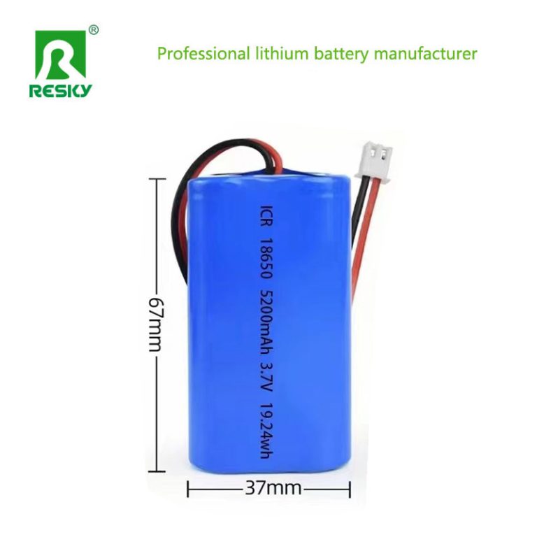 2S1P 7.4V 2600mAh 18650 li-ion lithium battery pack